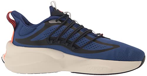 adidas Men's Alphaboost V1 Running Shoe, Victory Blue/Solar Red/Grey, 12