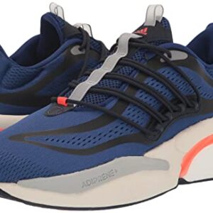 adidas Men's Alphaboost V1 Running Shoe, Victory Blue/Solar Red/Grey, 12