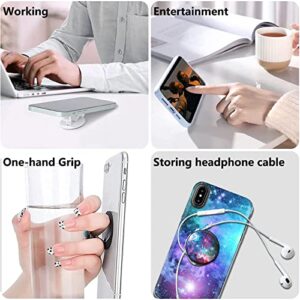 Cell Phone Stand Foldable Expanding Phone Sockets Finger Grip Holder for Smartphone and Tablets - Glitter Pink