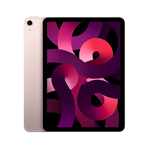 2022 Apple iPad Air (10.9-inch, Wi-Fi + Cellular, 256GB) - Pink (5th Generation) (Renewed)