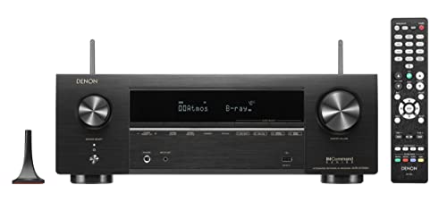 Denon AVR-X1700H 7.2ch 8K Home Theater Receiver with 3D Audio, Voice Control, and HEOS Built-in (Factory Certified Refurbished)