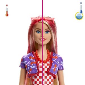 Barbie Color Reveal Doll & Accessories, Scented Sweet Fruit Series, 7 Surprises, 1 Barbie Doll (Styles May Vary)