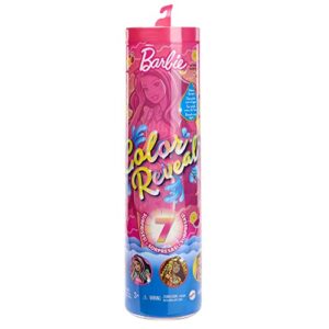 Barbie Color Reveal Doll & Accessories, Scented Sweet Fruit Series, 7 Surprises, 1 Barbie Doll (Styles May Vary)