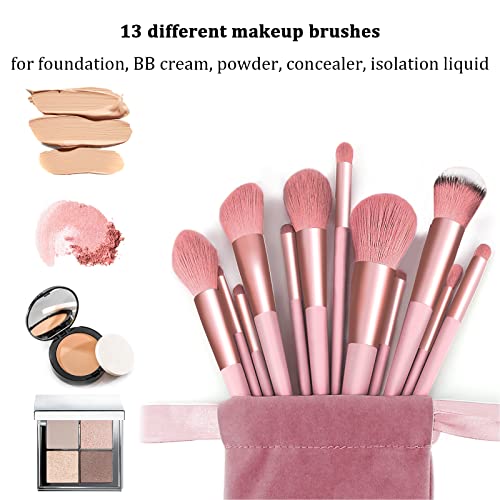 Makeup Brushes 22 Pcs Makeup Kit,Foundation Brush Eyeshadow Brush Make up Brushes Set (Pink, 22 Piece Set)