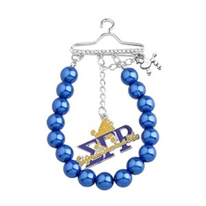 ujims sgrho sorority poodle pearl chain brooch inspired paraphernalia jewelry greek sorority gift for women girl (poodle pearl chain brooch)
