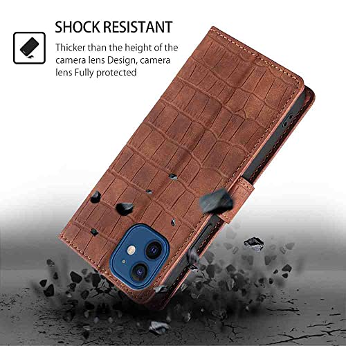 BANLEI2U Phone Cover Wallet Folio Case for Oppo Reno 6 PRO Plus 5G, Premium PU Leather Slim Fit Cover for Reno 6 PRO Plus 5G, Shock Resistant, Brown