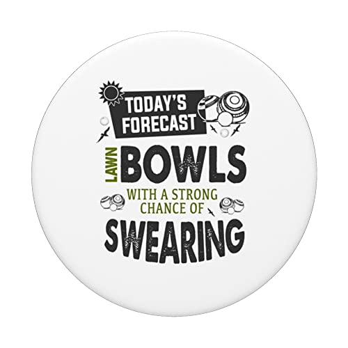 Novelty Lawn Bowls Idea For Women & Bowling Green PopSockets Swappable PopGrip