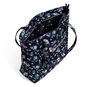 Vera Bradley Women's Performance Twill Vera Tote Bag, Navy Garden, One Size