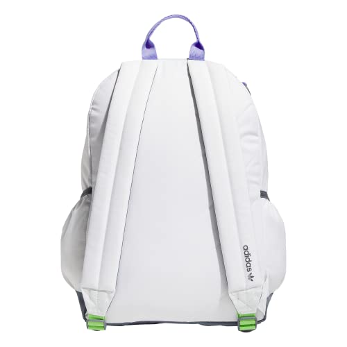 adidas Originals Trefoil 3.0 Backpack, White/BeamPink/LucidCyanBue, One Size