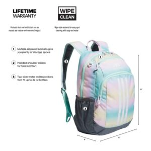 adidas Creator 2 Backpack, Gradient Flash Aqua/Onix Grey/White, One Size