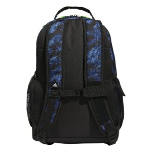 adidas Adaptive Backpack, Galaxy Camo Dark Blue/Lucid Lime Green, One Size