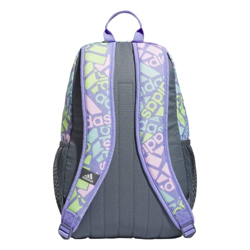 adidas Creator 2 Backpack, Adi Multi Collage Light Purple/Onix Grey/White, One Size