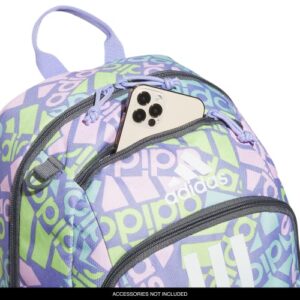 adidas Creator 2 Backpack, Adi Multi Collage Light Purple/Onix Grey/White, One Size