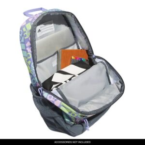 adidas Creator 2 Backpack, Adi Multi Collage Light Purple/Onix Grey/White, One Size