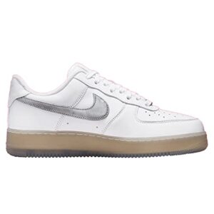 Nike Mens Air Force 1 DX3945 100 White/Metallic Silver - Size 14