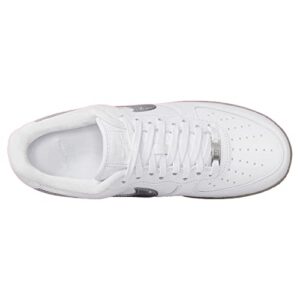 Nike Mens Air Force 1 DX3945 100 White/Metallic Silver - Size 14