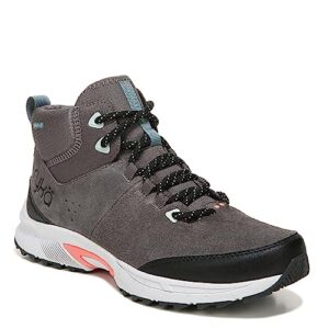 Ryka Women's Summit Mid Hiking Boot Black/Grey 8 M