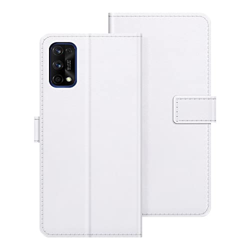 for Oppo Realme 7 Pro Case, Premium Magnetic PU Leather Cover with Card Holder and Kickstand, Fashion Flip Case for Oppo Realme 7 Pro Sun Kissed Leather 6.4 inches