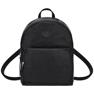 gm likkie glitter fashion backpack, sequin small backpack, mini backpack for women (black)