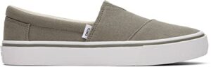 toms women's fenix slip-on sneaker, vetiver grey, 12