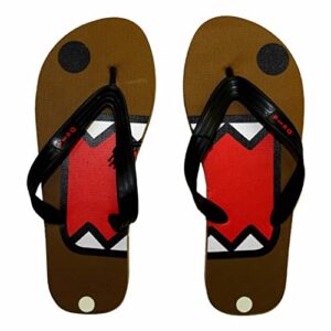 domo-kun domo face flip flops sandals | l