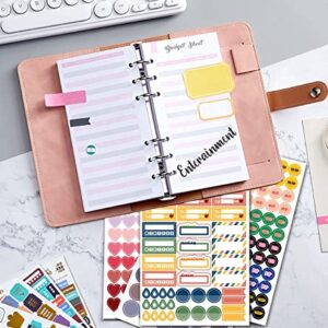 Deselen Happy Planner Stickers, Calendar Planner, Planner Stickers, Aesthetic Calendar Stickers for Teacher Planner, Teacher Stickers, Happy Planner Stickers, (Set of 12 Sheets 725 Stickers)