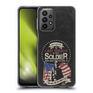 head case designs officially licensed u.s. army® memorial day soldier pride and honor soft gel case compatible with samsung galaxy a23 / 5g (2022)