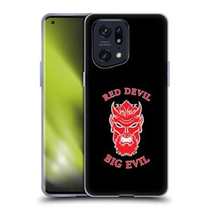 head case designs officially licensed wwe undertaker red devil big evil superstars 8 soft gel case compatible with oppo find x5 pro