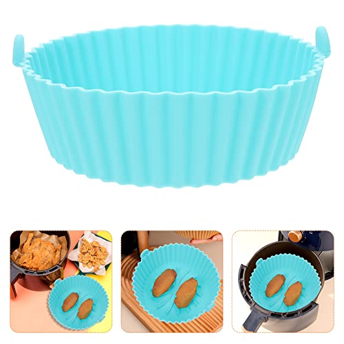 Angoily Air Fryer Liner Air Fryer Silicone Pot Non Stick Air fryers Liner Silicone Air Fryer Pan Air Fryer Baking Tray Air Fryer Basket Air Fryer Oven Accessory Air Fryer Silicone Liners