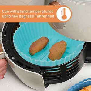 Angoily Air Fryer Liner Air Fryer Silicone Pot Non Stick Air fryers Liner Silicone Air Fryer Pan Air Fryer Baking Tray Air Fryer Basket Air Fryer Oven Accessory Air Fryer Silicone Liners