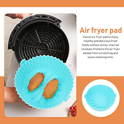 Angoily Air Fryer Liner Air Fryer Silicone Pot Non Stick Air fryers Liner Silicone Air Fryer Pan Air Fryer Baking Tray Air Fryer Basket Air Fryer Oven Accessory Air Fryer Silicone Liners