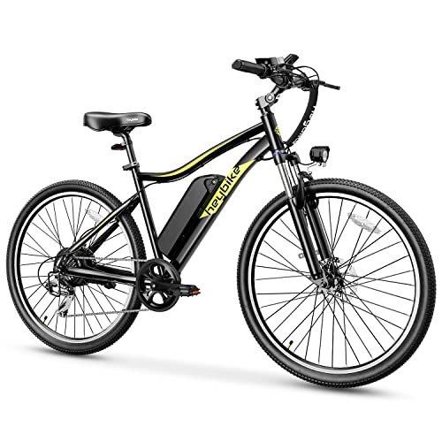 Heybike Race Max 27.5" Electric Bike for Adults 500W Brushless Motor 48V 12.5AH Removable Battery Ebike Light Weight Commuter Electric Mountain Bike Shimano 7-Speed Front Fork Suspension, Black