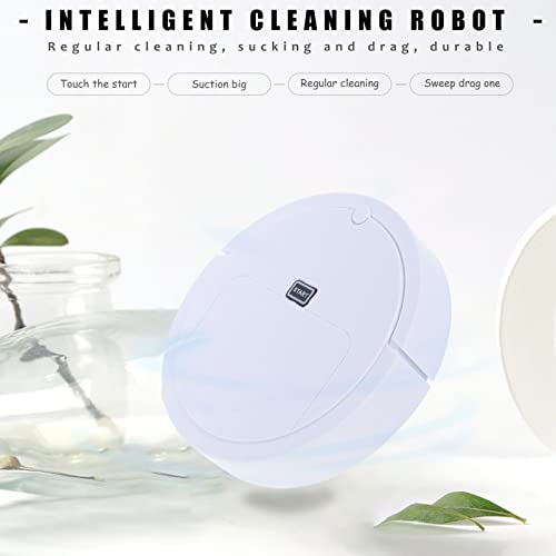 Robot Vacuum Cleaner Cleaning Robot Toy, Plastic Sweeping Robot Plaything Floor Sweep Toy Robot Toy for Kids Toddler Boys Girls （ White ）