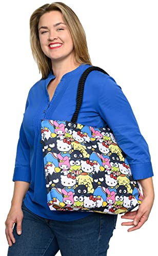 Hello Kitty and Friends Tote My Melody Keroppi Chococat Tuxedo Sam Print Bag