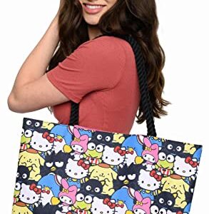 Hello Kitty and Friends Tote My Melody Keroppi Chococat Tuxedo Sam Print Bag