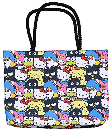 Hello Kitty and Friends Tote My Melody Keroppi Chococat Tuxedo Sam Print Bag