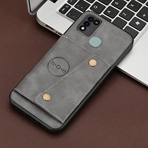 Flip Case Cover Wallet Case for Infinix Smart 5, Leather Case with Card Holder, Double Magnetic Clasp and Durable Shockproof Cover for Infinix Smart 5 Case,Magnetic Phone Case for Car Phone Back Cover