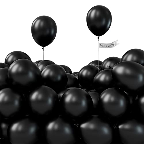 Bundle - Black Balloons 50 pcs 5 inch and White Balloons 50 pcs 5 inch