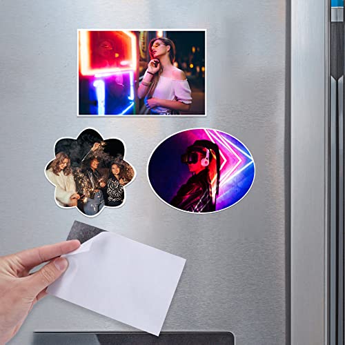 DIYMAG Magnetic Adhesive Sheets, |8" x 10"|, 6 Pack Magnetic Sheets with Adhesive Backing, Flexible Magnet Sheets for Crafts, Photos and Die Storage, Easy Peel and Stick, Easy to Cut into Any Size