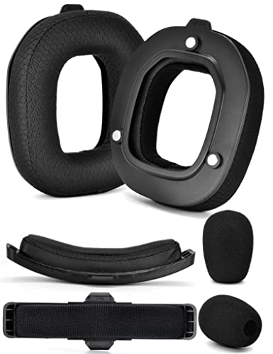 A50 Gen 4 Mod Kit - defean Replacement Earpads and Headband Compatible with Astro A50 Gen 4 Headset,Ear Cushions, Upgrade High-Density Noise Cancelling Foam, Added Thickness (Black Breathable Fabric)