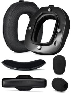 a40 tr mod kit – defean replacement earpads and headband compatible with astro gaming a40 tr headset,ear cushions, upgrade high-density noise cancelling foam, added thickness (black breathable fabric)