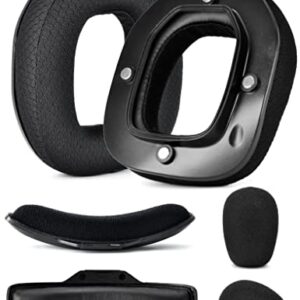 A40 TR Mod Kit – defean Replacement Earpads and Headband Compatible with Astro Gaming A40 TR Headset,Ear Cushions, Upgrade High-Density Noise Cancelling Foam, Added Thickness (Black Breathable Fabric)