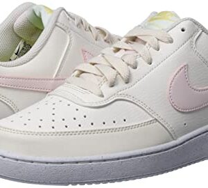 Nike Womens Court Vision Low Sneaker Phantom/Light Soft Pink Size 8.5