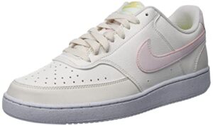 nike womens court vision low sneaker phantom/light soft pink size 8.5