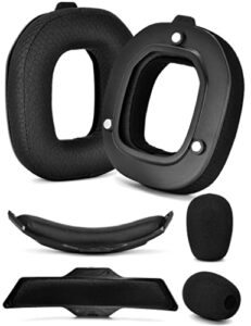 a50 gen 3 mod kit - defean replacement earpads and headband compatible with astro a50 gen 3 headset,ear cushions, upgrade high-density noise cancelling foam, added thickness (black breathable fabric)