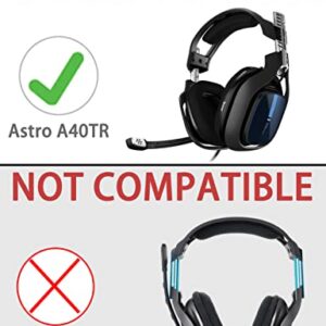 A40 TR Mod Kit – defean Replacement Earpads and Headband Compatible with Astro Gaming A40 TR Headset,Ear Cushions, Upgrade High-Density Noise Cancelling Foam, Added Thickness (Black Velour)