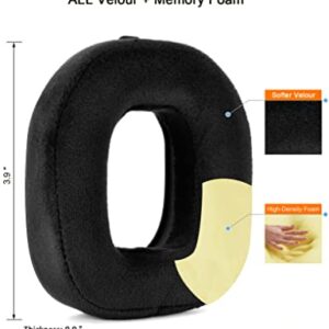 A40 TR Mod Kit – defean Replacement Earpads and Headband Compatible with Astro Gaming A40 TR Headset,Ear Cushions, Upgrade High-Density Noise Cancelling Foam, Added Thickness (Black Velour)