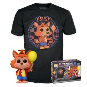 funko pop! & tee: five nights at freddy's - balloon foxy - m