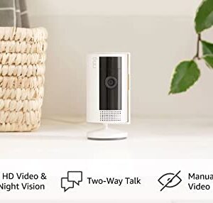 All-new Ring Indoor Cam (2nd Gen) | 1080p HD Video & Color Night Vision, Two-Way Talk, and Manual Audio & Video Privacy Cover (2023 release) | White