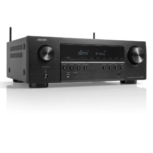 Denon AVRS660H 5.2 Channel 8K AV Receiver with Voice Control and HEOS Built-in with Denon Home 150 Wireless Streaming Speaker (Black)
